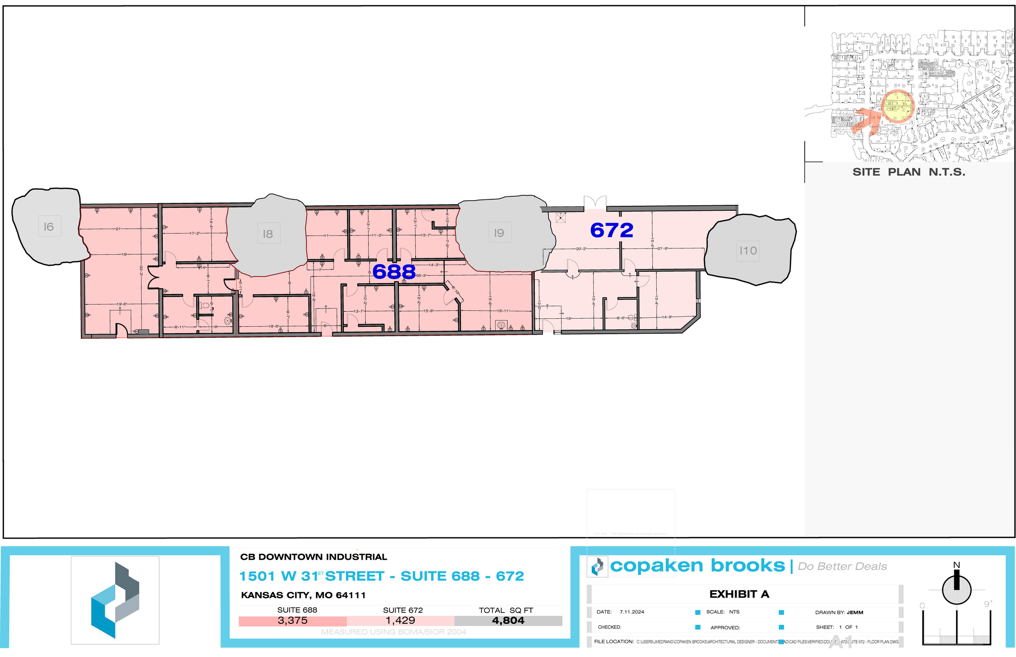 3101-3150 Mercier St, Kansas City, MO en alquiler Plano de la planta- Imagen 1 de 2