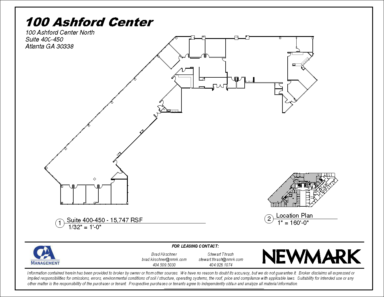 100 Ashford Ctr N, Atlanta, GA en alquiler Plano de la planta- Imagen 1 de 1