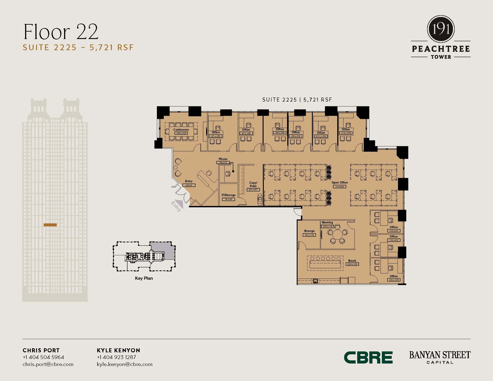 191 Peachtree St NE, Atlanta, GA en alquiler Plano de la planta- Imagen 1 de 1