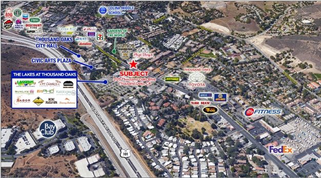 2125 E Thousand Oaks Blvd, Thousand Oaks, CA en alquiler - Vista aérea - Imagen 3 de 4