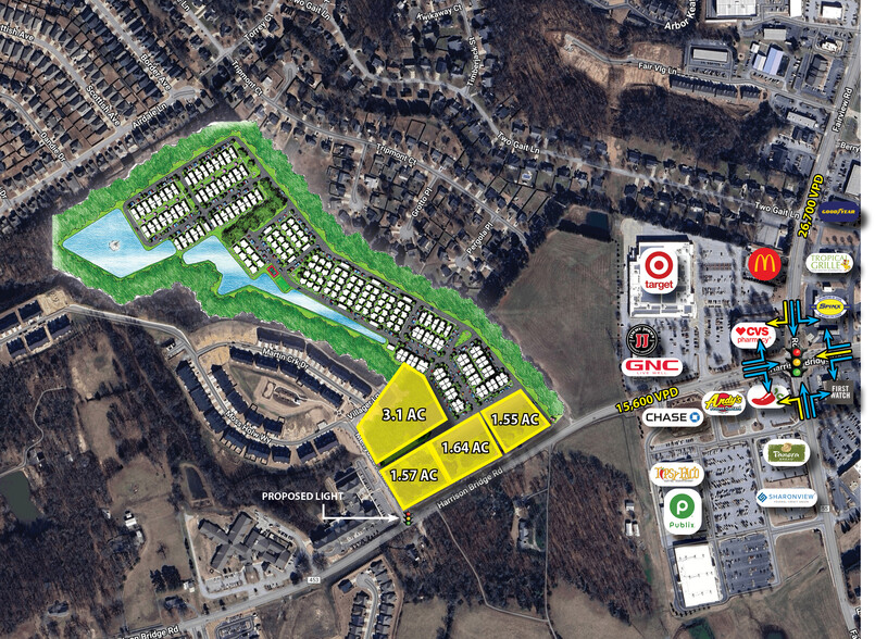 Harrison Bridge Road @ Merrydale Farms Drive, Simpsonville, SC en venta - Foto principal - Imagen 1 de 3