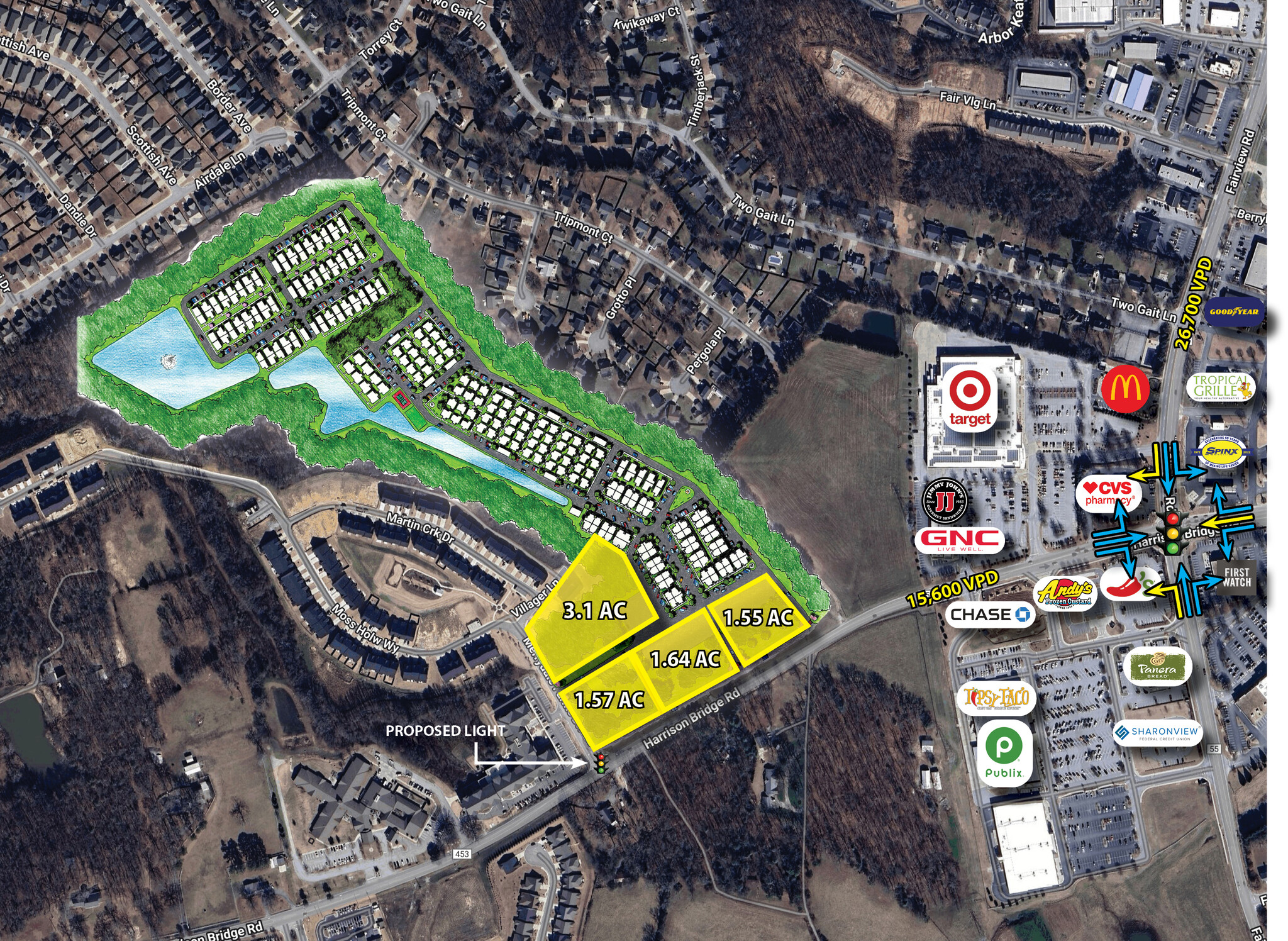 Harrison Bridge Road @ Merrydale Farms Drive, Simpsonville, SC en venta Foto principal- Imagen 1 de 4