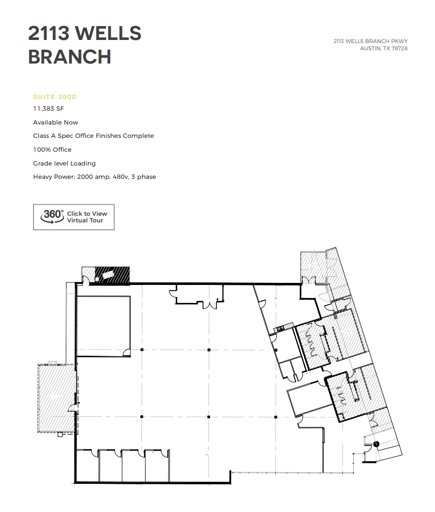 2113 Wells Branch Pky, Austin, TX en alquiler Plano de la planta- Imagen 1 de 8