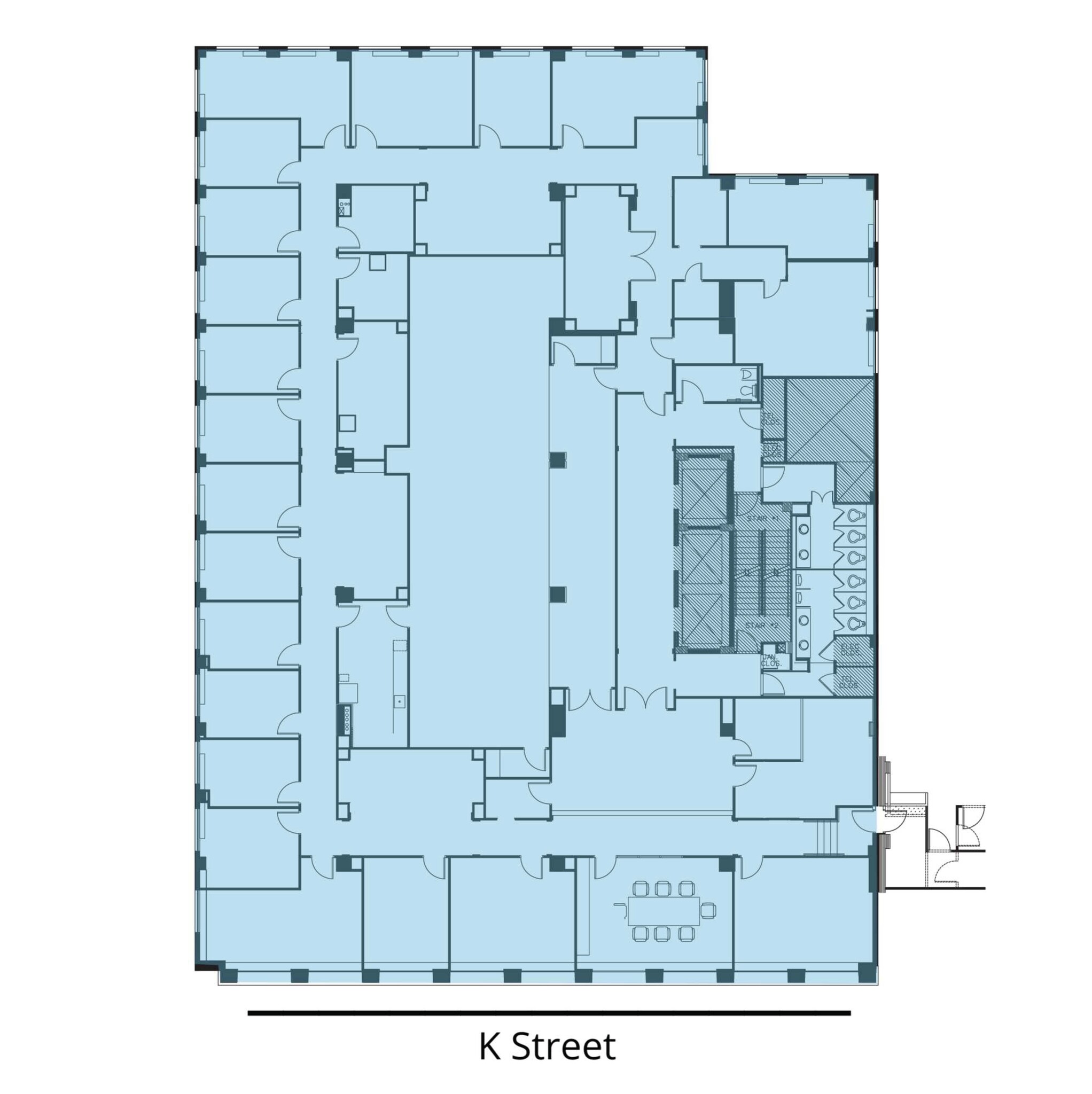 1750 K St NW, Washington, DC en alquiler Plano de la planta- Imagen 1 de 1