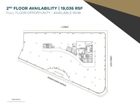 2401 Pennsylvania Ave NW, Washington, DC en alquiler Plano de la planta- Imagen 1 de 8