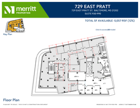 729 E Pratt St, Baltimore, MD en alquiler Plano de la planta- Imagen 1 de 1