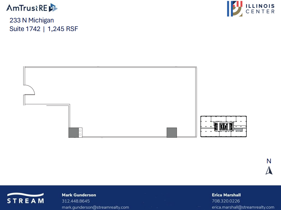 233 N Michigan Ave, Chicago, IL en alquiler Plano de la planta- Imagen 1 de 1