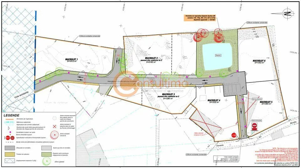 Terreno en Ambarès-et-Lagrave en venta Plano del sitio- Imagen 1 de 2