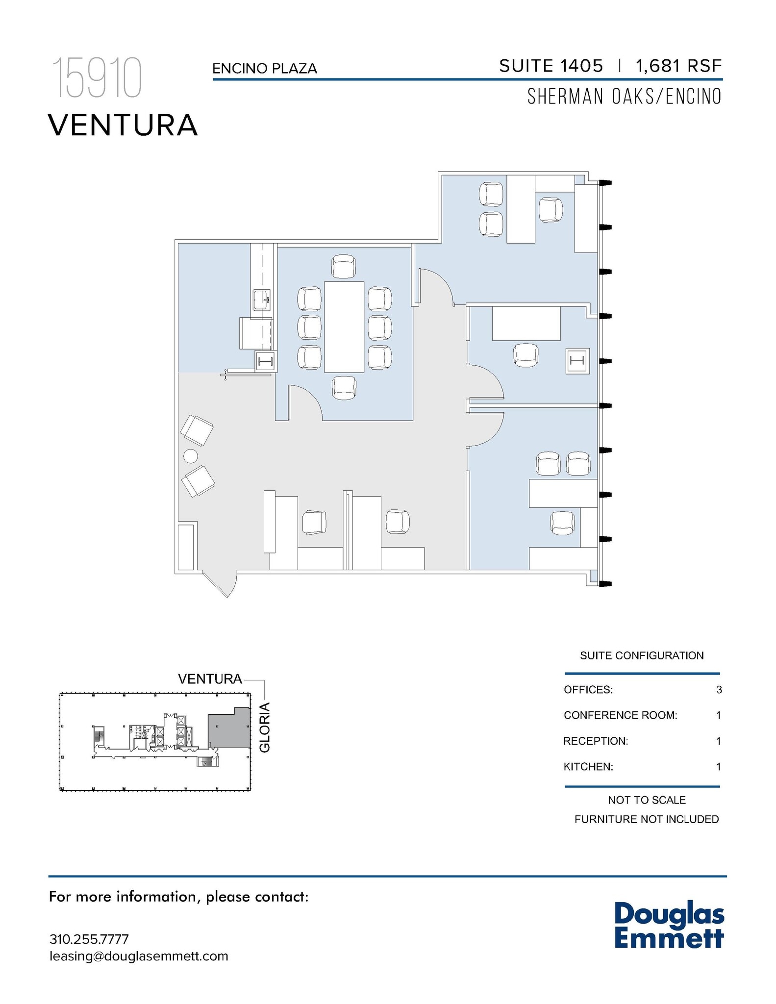 15910 Ventura Blvd, Encino, CA en alquiler Plano de la planta- Imagen 1 de 1