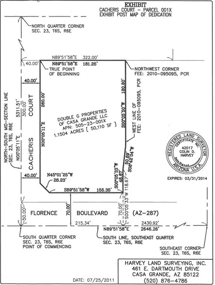 2106 E Florence Blvd, Casa Grande, AZ en venta - Plano de solar - Imagen 3 de 7