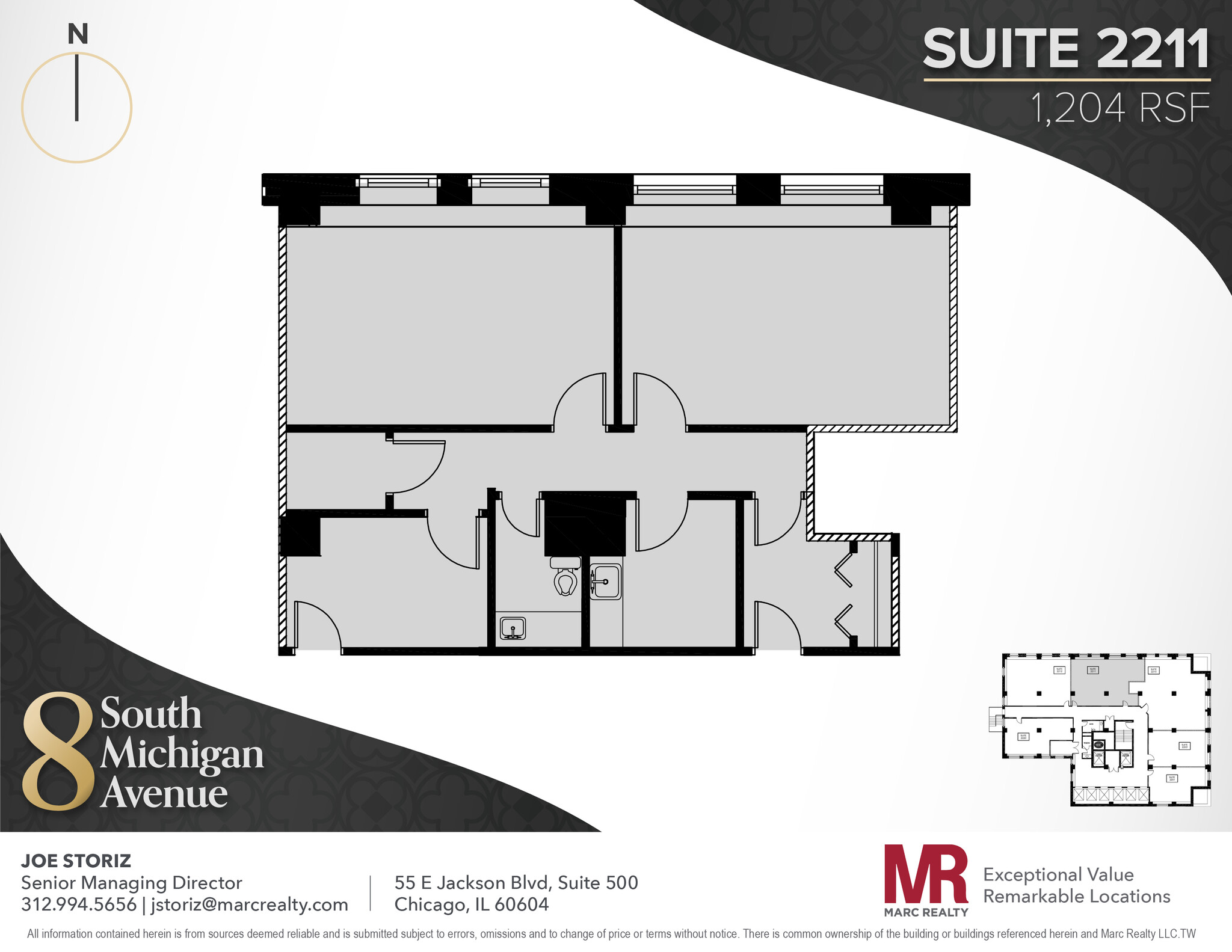 8 S Michigan Ave, Chicago, IL en alquiler Plano de la planta- Imagen 1 de 1