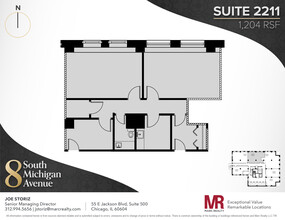 8 S Michigan Ave, Chicago, IL en alquiler Plano de la planta- Imagen 1 de 1