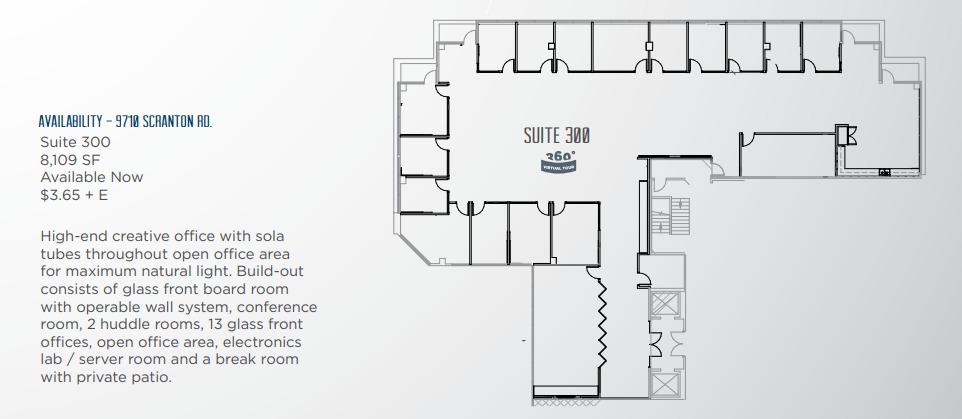 9710 Scranton Rd, San Diego, CA en alquiler Plano de la planta- Imagen 1 de 1