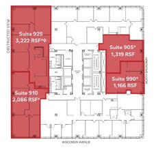 250 E Wisconsin Ave, Milwaukee, WI en alquiler Plano de la planta- Imagen 1 de 1