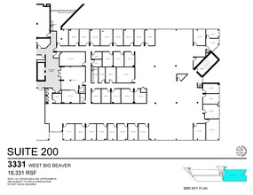 3155 W Big Beaver Rd, Troy, MI en alquiler Plano de la planta- Imagen 1 de 1