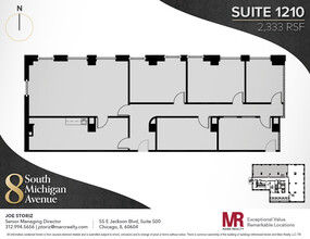 8 S Michigan Ave, Chicago, IL en alquiler Plano de la planta- Imagen 1 de 1