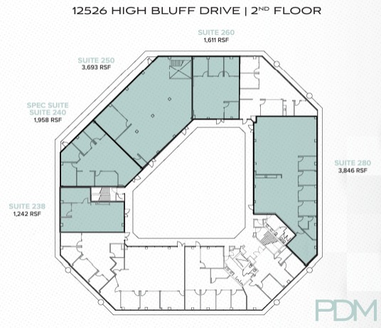 12520 High Bluff Dr, San Diego, CA en alquiler Plano de la planta- Imagen 1 de 1