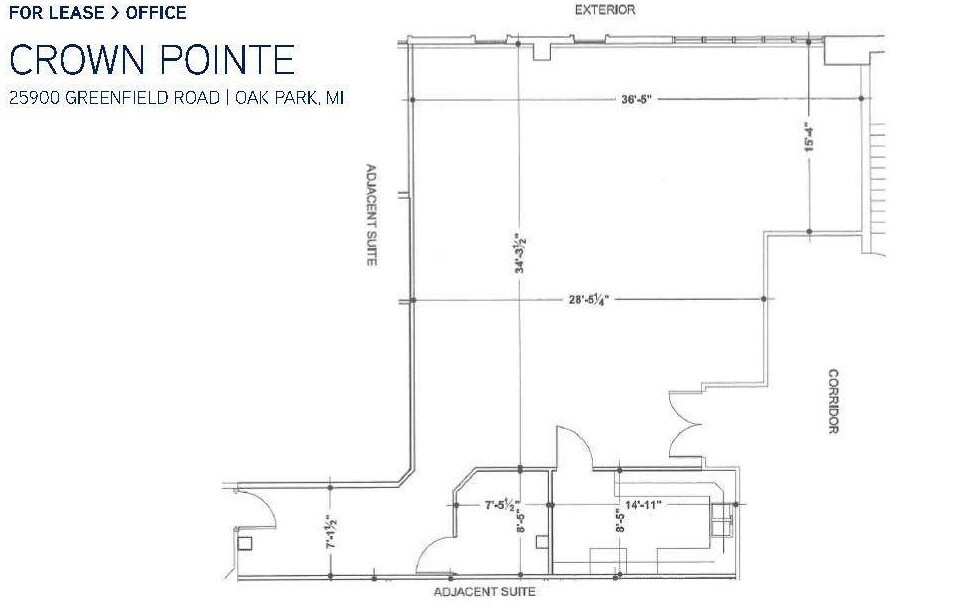 25900 Greenfield Rd, Oak Park, MI en alquiler Plano de la planta- Imagen 1 de 1