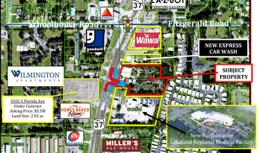 5510 S Florida Ave, Lakeland, FL - VISTA AÉREA  vista de mapa