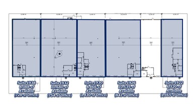 1922-1938 N Great Southwest Pky, Grand Prairie, TX en alquiler Plano de la planta- Imagen 1 de 1