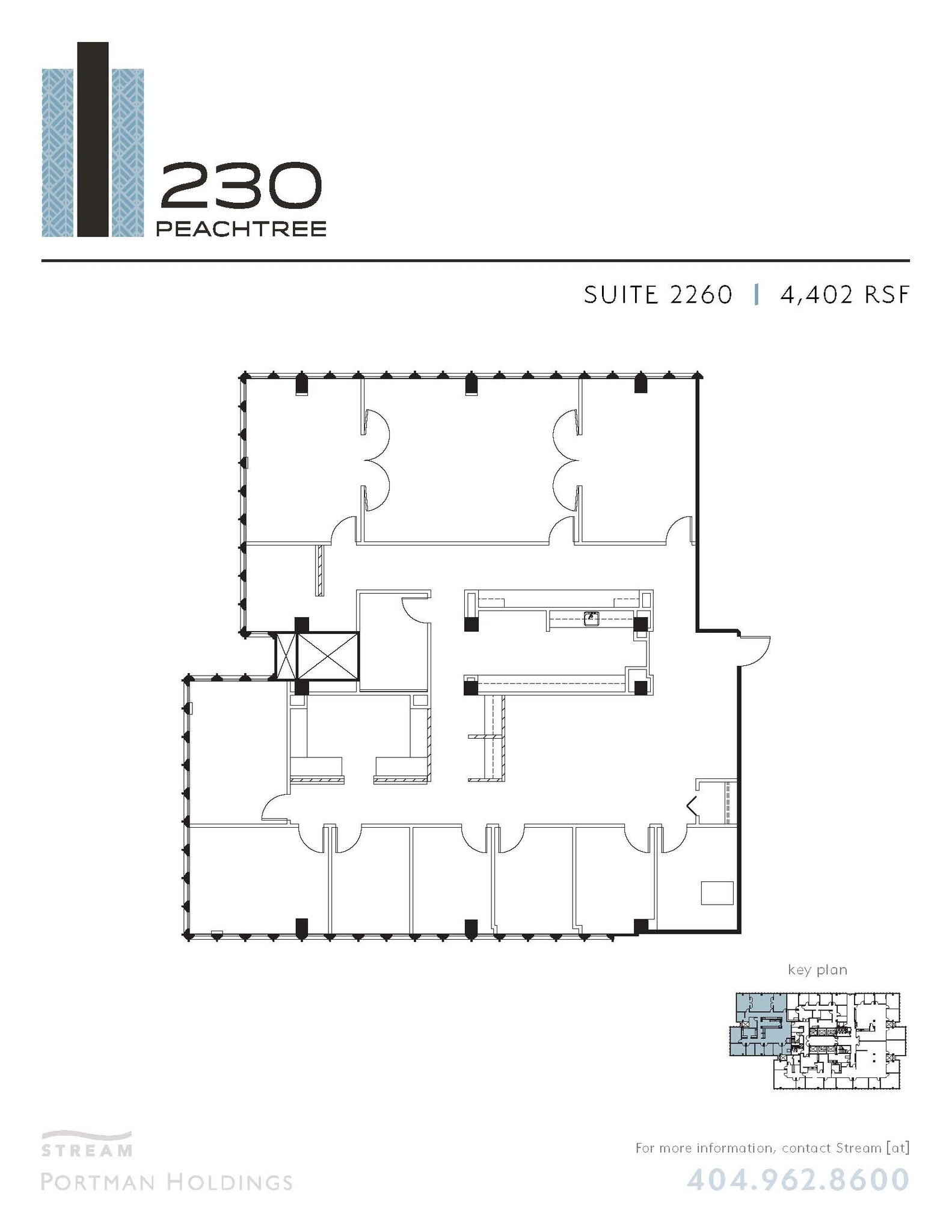 230 Peachtree St NW, Atlanta, GA en alquiler Plano de la planta- Imagen 1 de 1