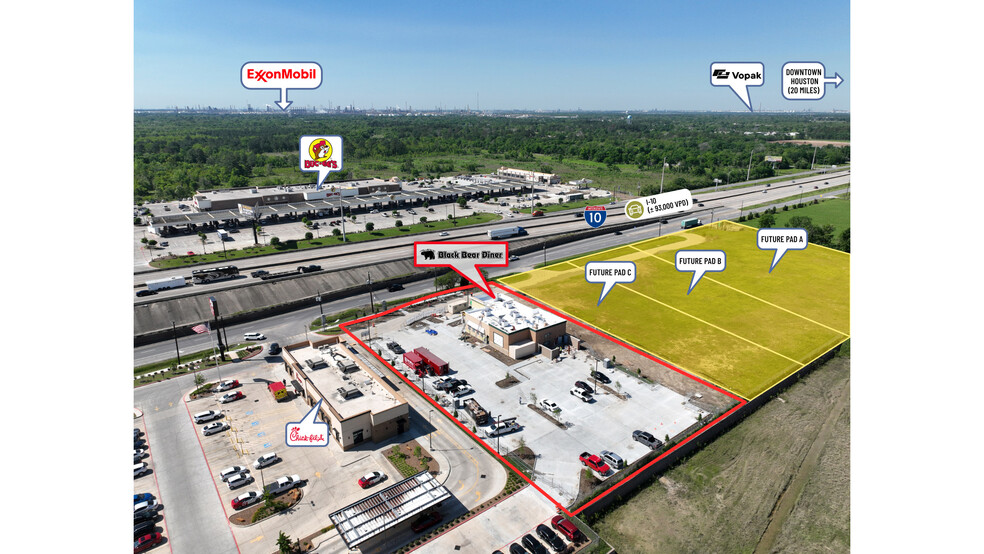 NWC of I-10 & John Martin rd, Baytown, TX en venta - Foto del edificio - Imagen 3 de 5