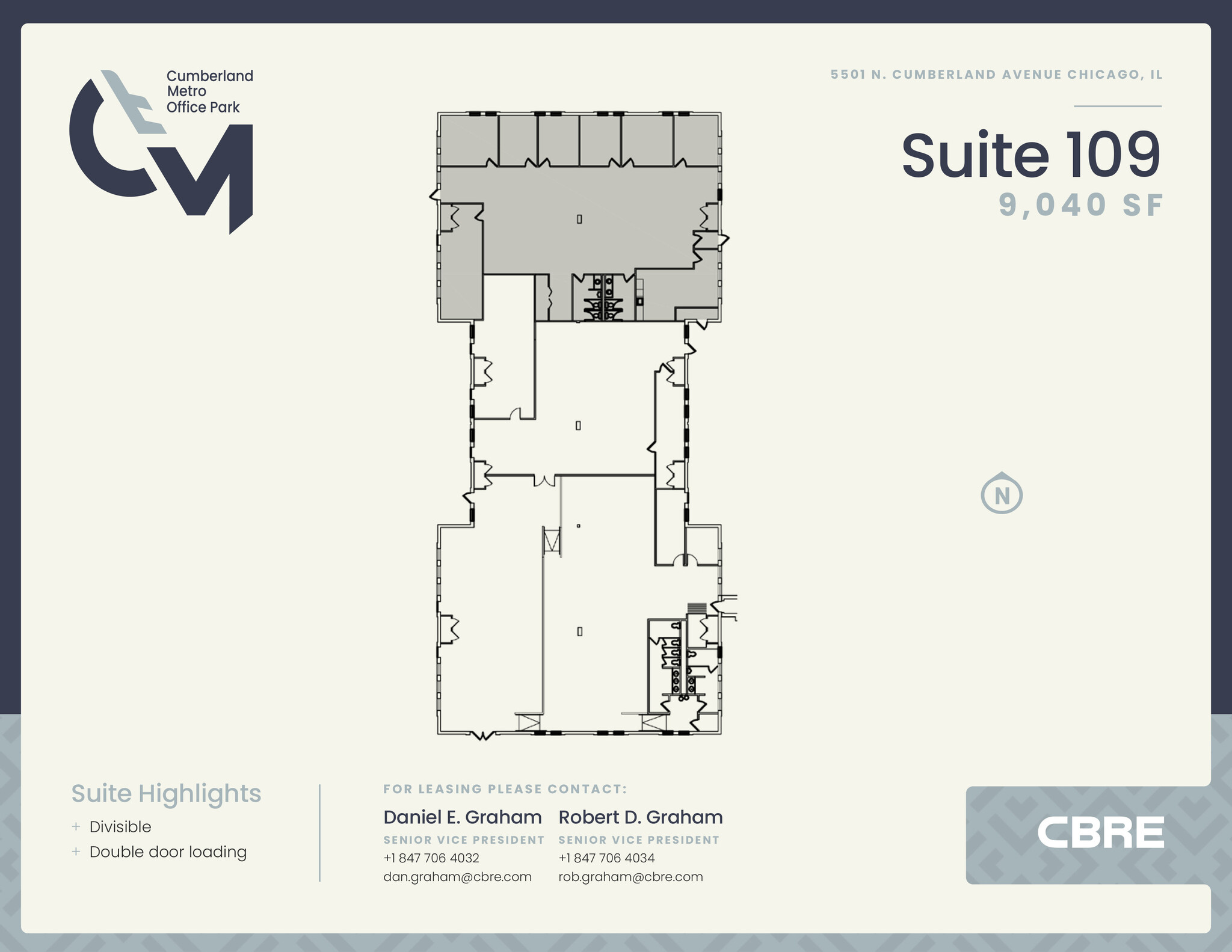 5501 N Cumberland Ave, Chicago, IL en alquiler Plano de la planta- Imagen 1 de 1