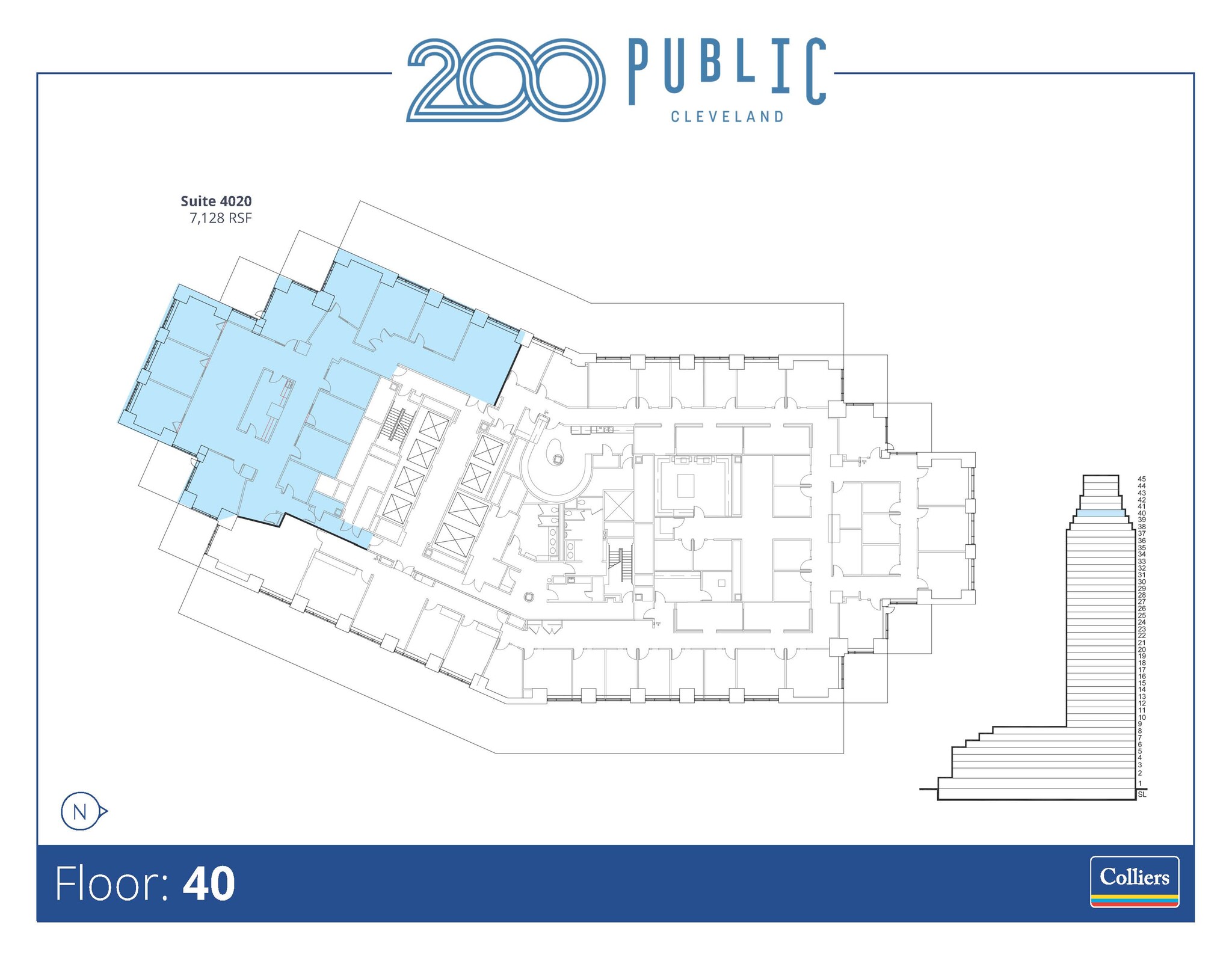 200 Public Sq, Cleveland, OH en alquiler Plano de la planta- Imagen 1 de 1