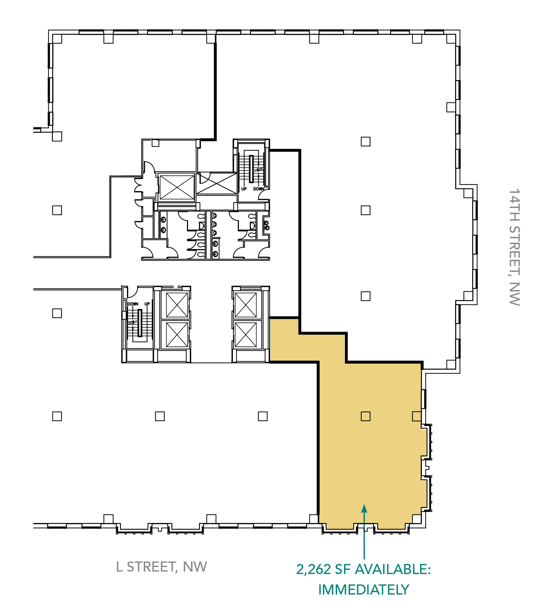 1099 14th St NW, Washington, DC en alquiler Plano de la planta- Imagen 1 de 1