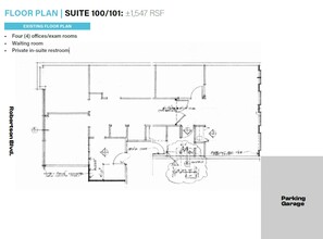 864 S Robertson Blvd, Los Angeles, CA en alquiler Plano de la planta- Imagen 1 de 1