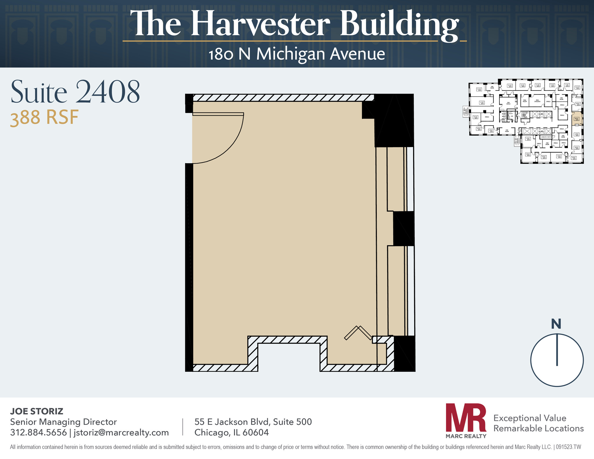 180 N Michigan Ave, Chicago, IL en alquiler Plano de la planta- Imagen 1 de 2