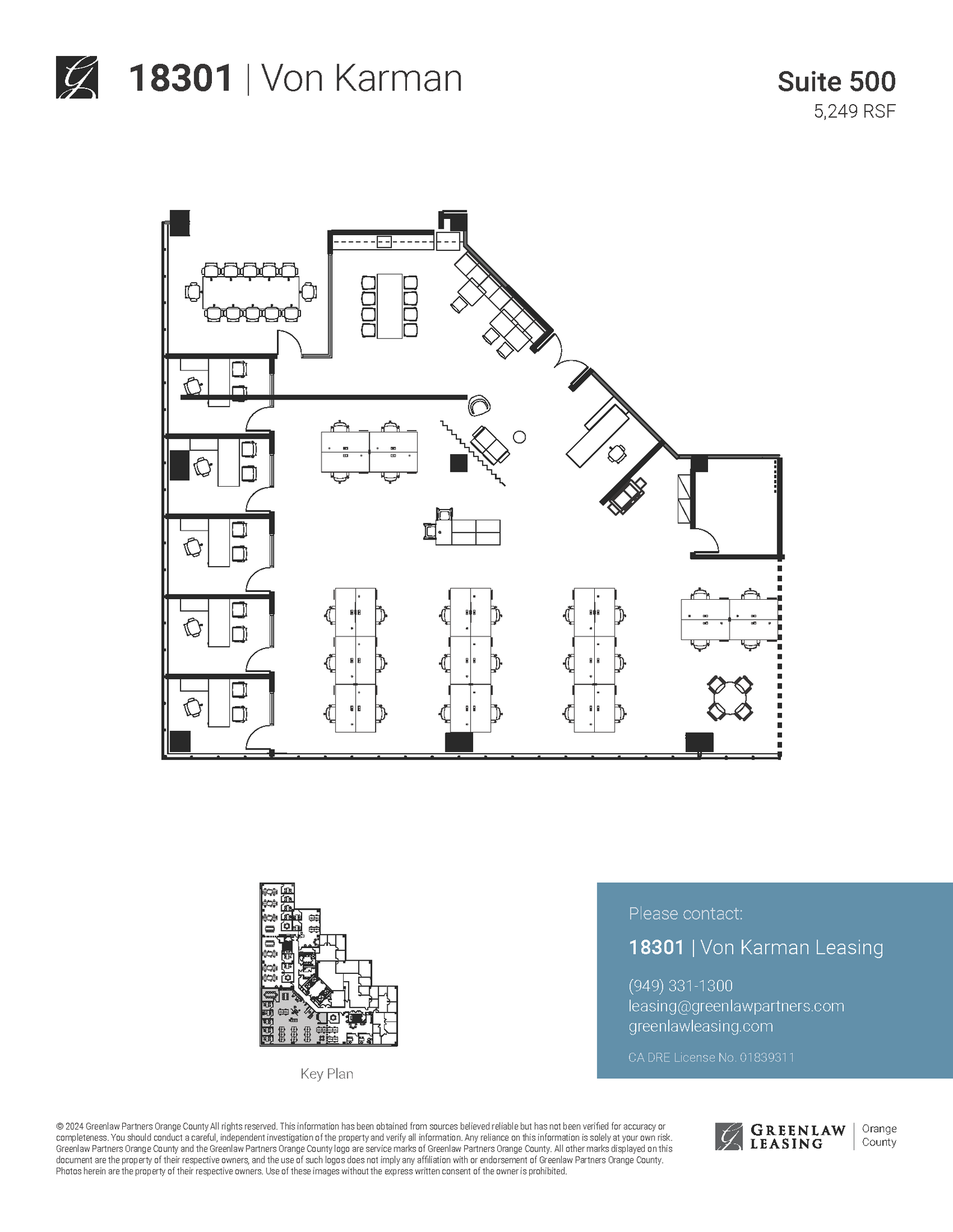 18301 Von Karman Ave, Irvine, CA en alquiler Plano de la planta- Imagen 1 de 1