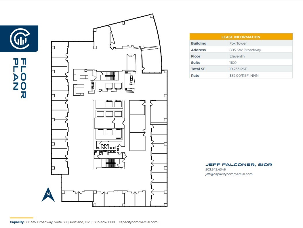 805 SW Broadway, Portland, OR en alquiler Plano de la planta- Imagen 1 de 1