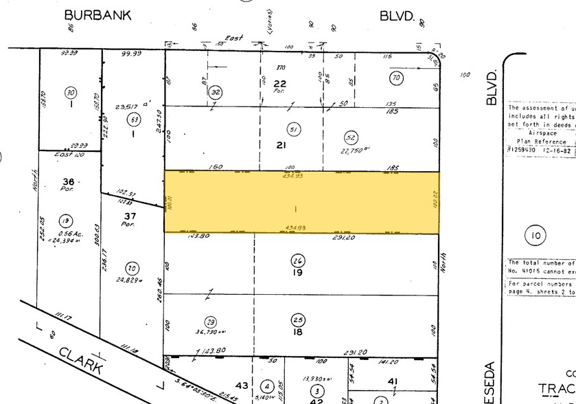 5567 Reseda Blvd, Tarzana, CA en venta - Plano de solar - Imagen 2 de 5