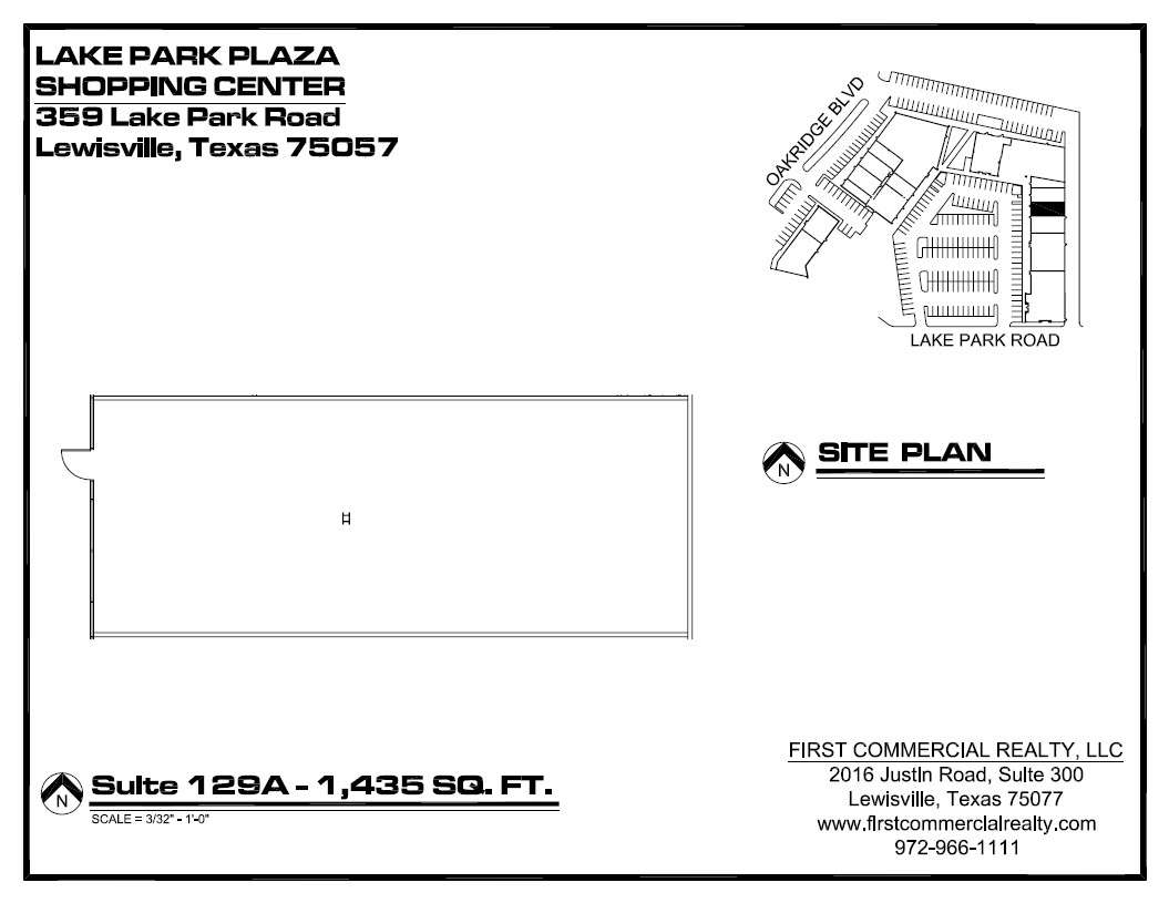 359 Lake Park Rd, Lewisville, TX en alquiler Plano de la planta- Imagen 1 de 1