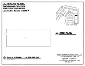 359 Lake Park Rd, Lewisville, TX en alquiler Plano de la planta- Imagen 1 de 1