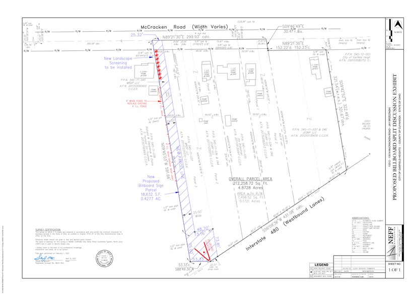 13500 McCracken Rd, Garfield Heights, OH en venta - Plano del sitio - Imagen 2 de 2