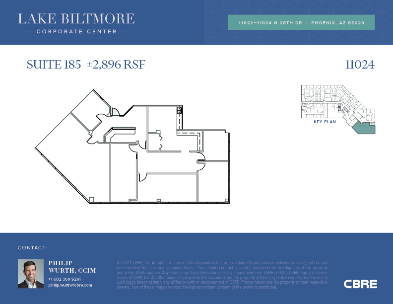 11022-11024 N 28th Dr, Phoenix, AZ en alquiler Plano de la planta- Imagen 1 de 1