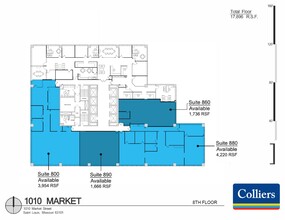 1010 Market St, Saint Louis, MO en alquiler Plano de la planta- Imagen 1 de 1