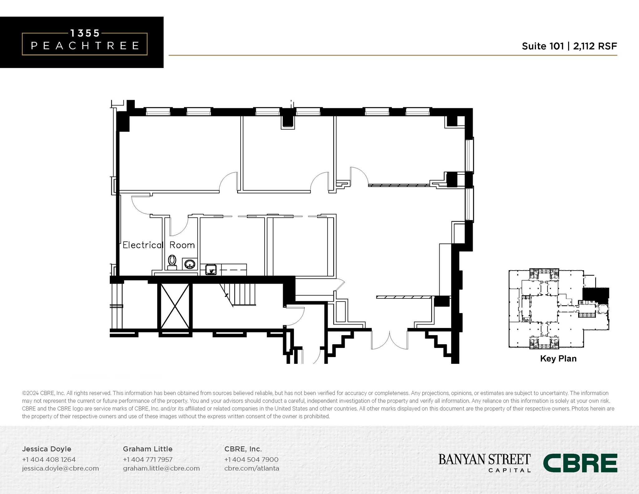 1355 Peachtree St NE, Atlanta, GA en alquiler Plano de la planta- Imagen 1 de 1