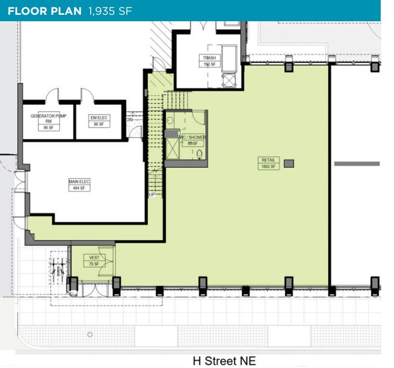 55 H St NW, Washington, DC en alquiler Plano de la planta- Imagen 1 de 1