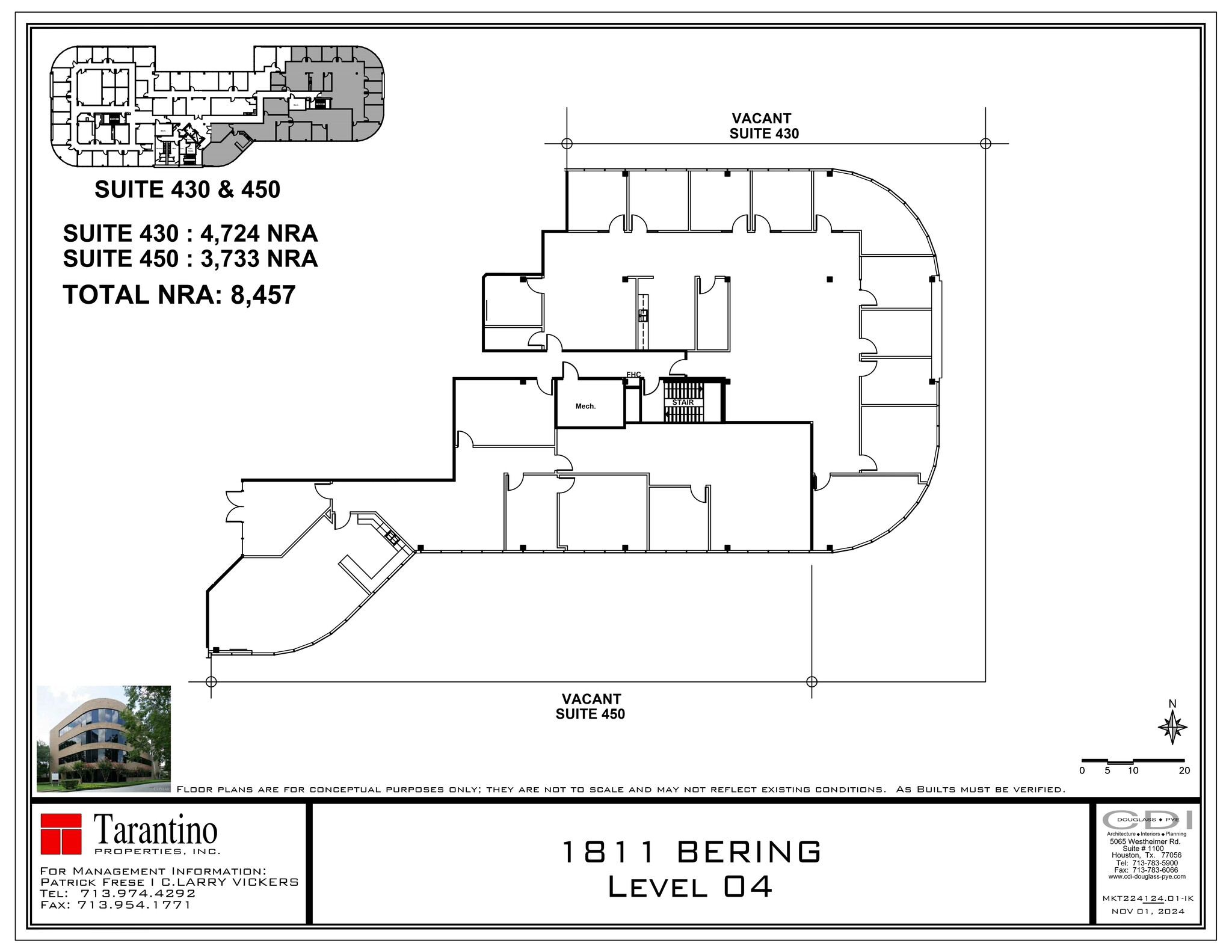 1811 Bering Dr, Houston, TX en alquiler Plano del sitio- Imagen 1 de 1