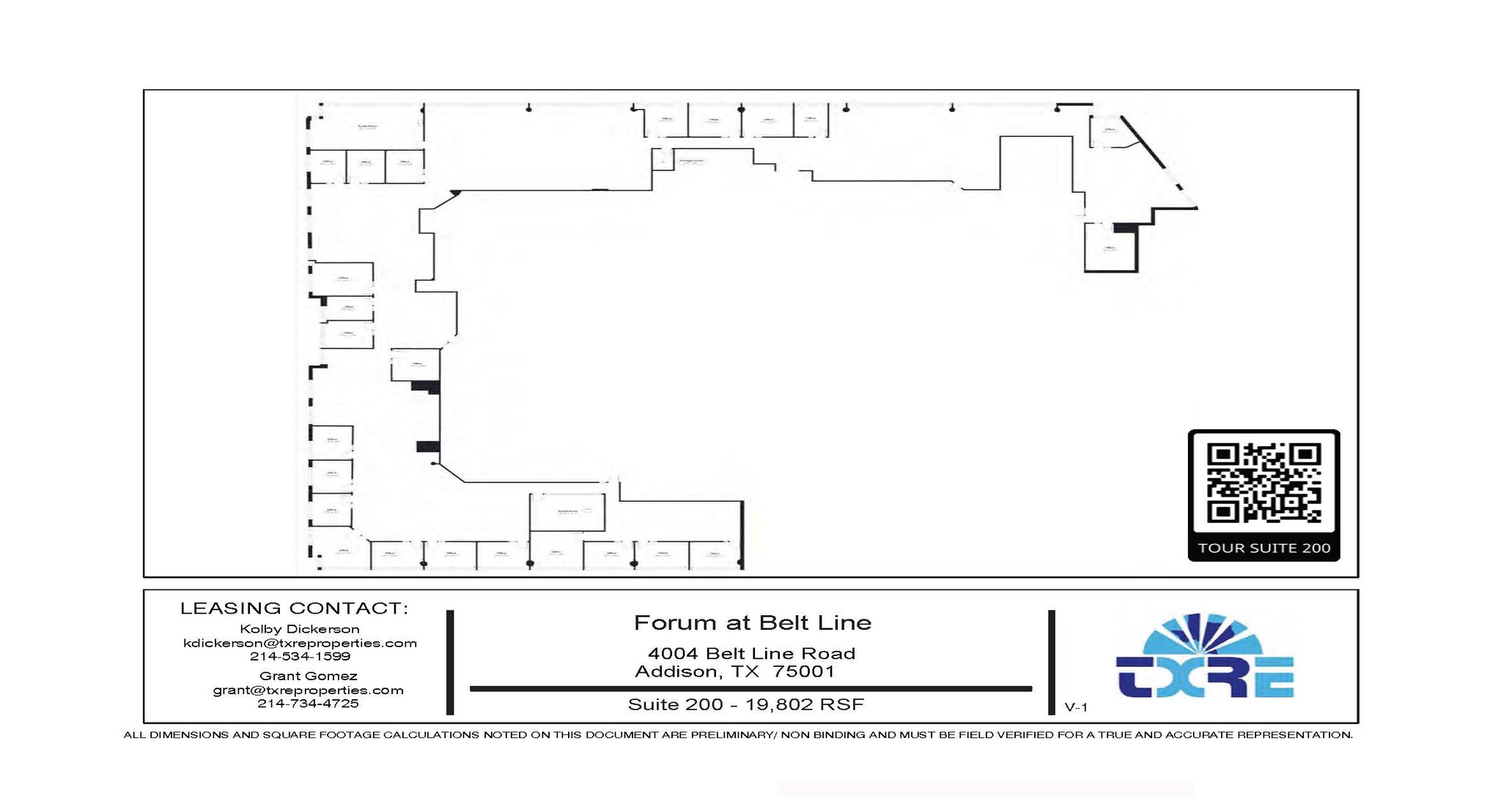 4004 Belt Line Rd, Addison, TX en alquiler Plano de la planta- Imagen 1 de 1