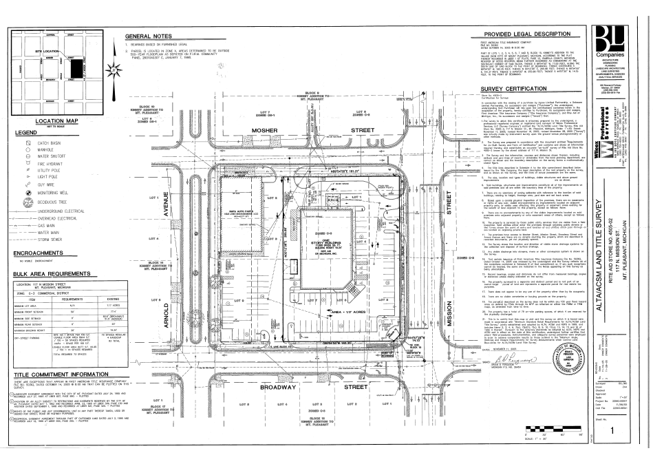 117 N Mission St, Mount Pleasant, MI en alquiler Plano del sitio- Imagen 1 de 1