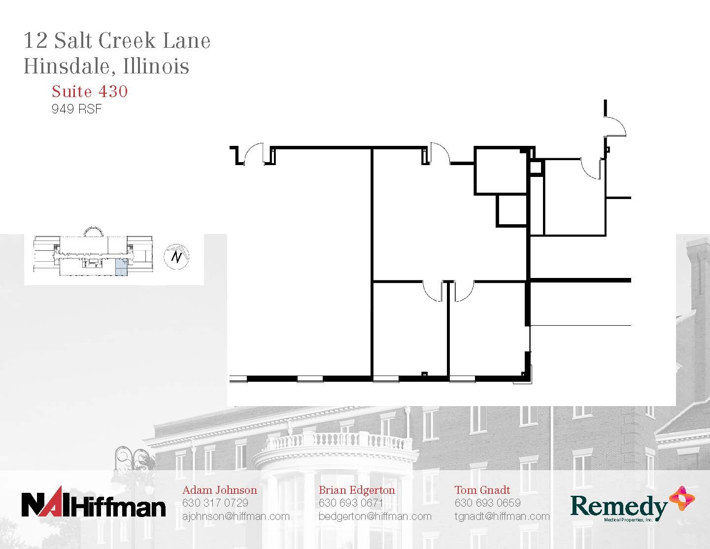 12 Salt Creek Ln, Hinsdale, IL en alquiler Plano de la planta- Imagen 1 de 4