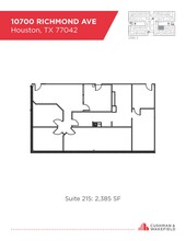 10700 Richmond Ave, Houston, TX en alquiler Plano de la planta- Imagen 1 de 1