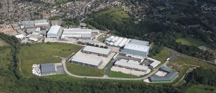 Graphite Way, Glossop, DBY - Aérea vista de mapa