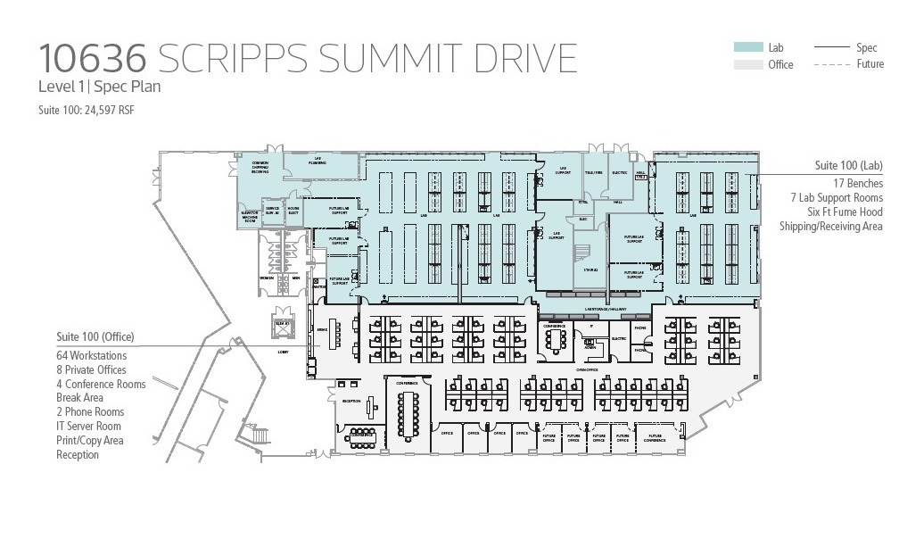 10636 Scripps Summit Ct, San Diego, CA en alquiler Plano de la planta- Imagen 1 de 3