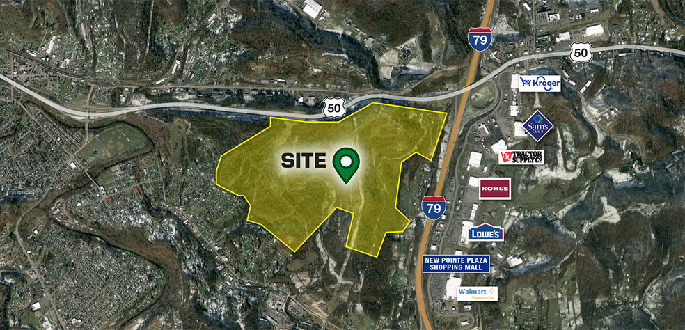 Intersection of I-79 & U.S. 50, Clarksburg, WV en venta - Foto principal - Imagen 1 de 4