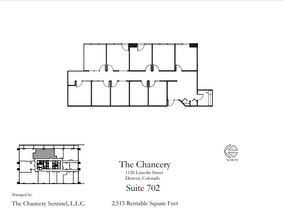 1120 Lincoln St, Denver, CO en alquiler Plano de la planta- Imagen 1 de 1